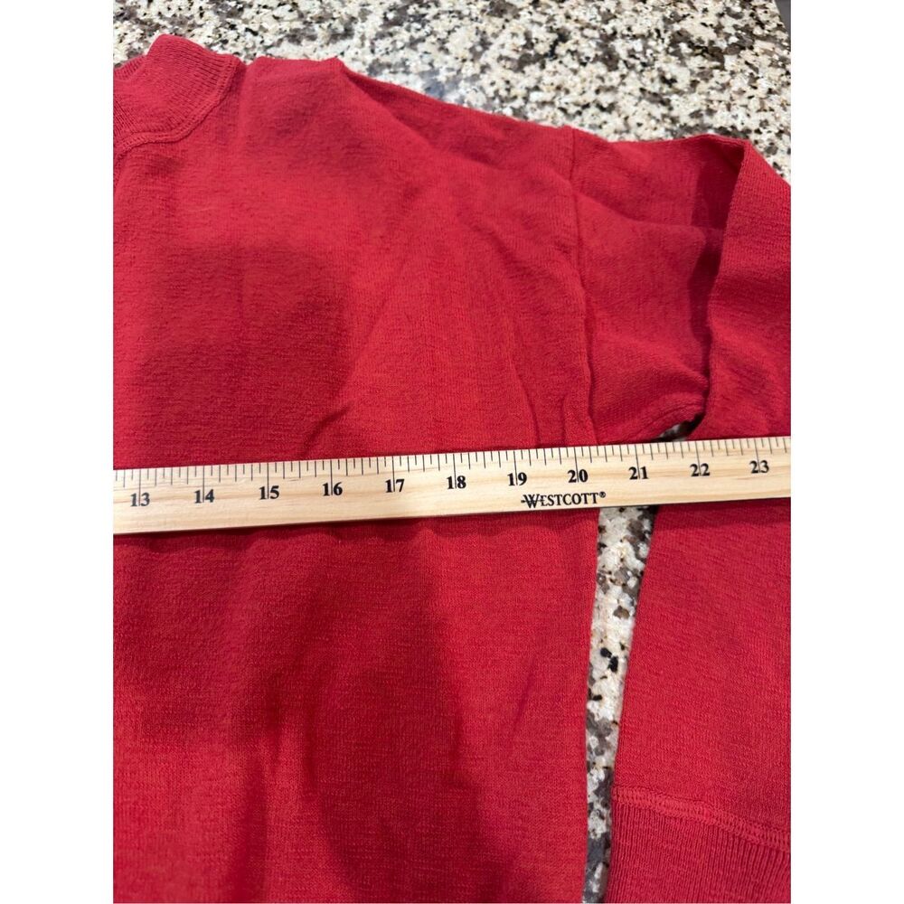 Madewell red mock neck pullover sweater size medium - Picture 6 of 7